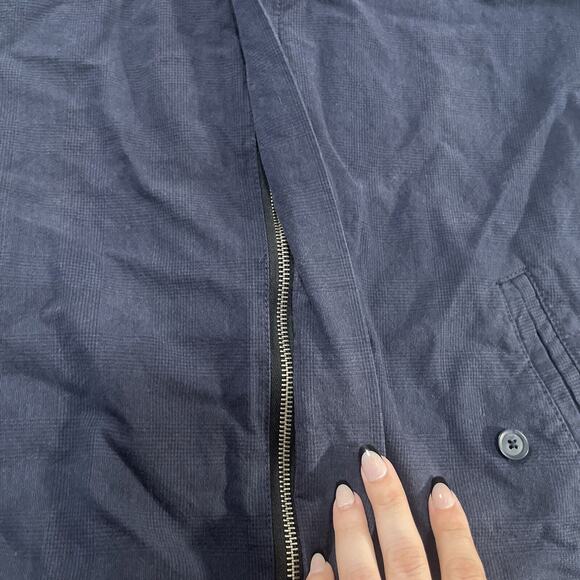 BDG UO Medium Navy Blue 100% Cotton Zip Up Lightweight Jacket - Picture 8 of 12